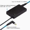 Universal Laptop Charger 90W 12-24V One for All - Slim AC Adapter Power Supply Cord with Dual USB Ports for Mobile/Tablet - Compatible with Lenovo HP Toshiba Samsung Acer Asus and Most Notebooks - Image 5