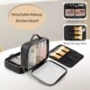 OCHEAL Makeup Bag, Double Layer Clear Make up Bag Organizer, Large Capacity Cosmetic Bag for Women Travel Beauty Essentials,Multiple Compartments Makeup Case Zipper Pouch -Clear - Image 6
