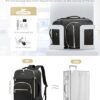 LOVEVOOK Carry On Travel Backpack for Women, TSA Personal Item Travel Bag for Airplanes, Waterproof Carry on Bag Flight Approved with USB Port 35L Daypack with 2 Packing Cubes, Fits 15.6" Laptop - Image 2
