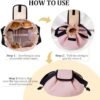 rlokosfb Small Drawstring Makeup Organizer,Lay Barrel Makeup Bag Cosmetic Bag Toiletry Bag for Travel,Portable Waterproof Make Up Bags for Women Brush Toiletries Accessories (small pink) - Image 4