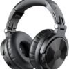 OneOdio Bluetooth Over Ear Headphones, 110 Hrs Wireless/Wired Stereo Sound Foldable Headsets with Deep Bass 50mm Neodymium Drivers for PC/Phone/Tablet - Studio Wireless Pro C, Black
