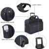 KROSER Rolling Laptop Bag Wheeled Briefcase Fits Up to 17.3 Inch Laptop Water-Proof Overnight Roller Case Computer Bag with RFID Pockets for Travel/Business/Men/Women-Black - Image 5