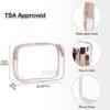 BAGSMART Toiletry Bag Hanging Travel Makeup Organizer with TSA Approved Transparent Cosmetic Bag Makeup Bag for Full Sized Toiletries, Medium-Pink - Image 8