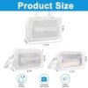 Wowang Travel Toiletry Bag Clear Makeup Bag for Women PVC 3 Pack Different Size Makeup Organizers Portable Cosmetic Bag Waterproof Cosmetic Organizer Storage Bag（White） - Image 2