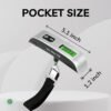 SimiAqua Luggage Scale Travel Digital, Portable Digital Suitcase Scale for Travel, Accurate and Easy Weighing, Essential Travel Accessory with LCD Display, 110 Pounds, Battery Included - Image 5