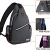 MOSISO Sling Backpack, Multipurpose Crossbody Shoulder Bag Travel Hiking Daypack - Image 3