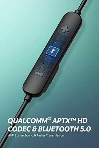 SoundPEATS Force Pro Dual Dynamic Drivers Bluetooth Headphones, Neckband Wireless Earbuds with Crossover, APTX HD Audio Built in Mic 22 Hours Playtime, Bluetooth 5.0 Headset Sports Earphones - Image 5