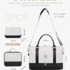 LOVEVOOK Travel Weekender Bag for Women, Carry on Overnight Bag with Shoe Compartment, Travel Duffle Bag Women, Yoga Gym Duffel Bag with Wet Pocket, Hospital Bags for Labor and Delivery, 3 Pcs Set - Image 2