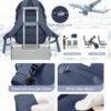 Travel Backpack for Women, United Airlines Carry on bags Travel Bag Flight Approved, personal item bag 17 * 10 * 9 with USB Charging Port, Waterproof Carry on Backpack, Aqua Blue - Image 3