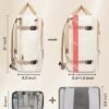 MATEIN Carry on Backpack for Women, 52L TSA Travel Laptop Backpack with USB Charging Port & Shoes Compartment, 17 Inch Extra Large Expandable Flight Approved Computer Bag with 2 Packing Cubes, Beige - Image 2