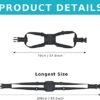 Travelkin Luggage Straps Bag Bungees for Suitcases Add a Bag, Travel Bag Bungee Belt for Luggage Carry On Bag (Black 2 Pack) - Image 6