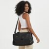 For Spirit Airlines 18x14x8 Personal Item Bag Travel Duffel Bag Underseat Carry-on Luggage with TSA Approved Quart Size Bag & Shoes Bag, Weekender Overnight Bag for Women (Black) - Image 6
