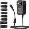 ZOZO Universal AC/DC Adapter 30W Switching Power Supply 3V to 12V W/USB Port & 8 Selectable 8 Adapter Plugs for Household Electronics LED Strips Tablets Webcams Speakers USB Hubs and More