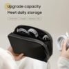 Travel Portable Storage Pouch Bag Case Accessories Organizer Compatible with MacBook Laptop Charger, Mouse, Cables, Hub, Power Adapter, Power Bank, Toiletries, Cosmetics, Personal Items-Black - Image 3