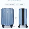 BAGSMART Carry On Luggage 22x14x9 Airline Approved, 1OO% PC Hardside Expandable Luggage with TSA Lock, 20 Inch Travel Suitcase with Spinner Wheels, Black - Image 7