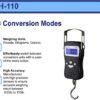 Digital Hanging Scale Die-Cast Metal Construction and Built-in Tape Measure, Handheld Scale with Hook for Travel Farm Hunting Fishing Outdoor - H-110 lbs. x 0.05 lbs - (Black) - AMERICAN WEIGH SCALES - Image 2
