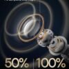 Baseus Active Noise Cancelling Wireless Earbuds, Reduce Noise by Up to 95%, Heavy Bass, 38H Playtime, Clear Calls, Wireless Charging, Power Display, Comfortable Fit, Bluetooth 5.3 - Bowie MA10S - Image 3