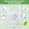 [60 Count] Potty Liners Compatible with OXO Tot 2-in-1 Go Potty, Disposable Universal Potty Refill Bags, Absorbent Leak-Proof, Work with Most Travel Potties, Portable Toilets and Potty Seats - Image 2