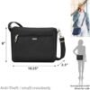 Travelon Anti-Theft Classic Small East/West Crossbody - Image 2