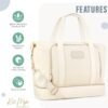 Womens Travel Weekender Bag, Travel Bag, Duffle Bag, Overnight Bag with shoe compartment, Carry on Bag - Image 3