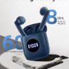 CAPOXO Wireless Earbuds Bluetooth 5.3 Headphones 60Hrs Battery Life with Wireless Charging Case & LED Power Display Deep Bass Waterproof Earphones Microphone Stereo Headset for Android TV Phone Tablet - Image 3