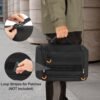 Prokva Tactical Toiletry Travel Bag for Men, Hanging Dopp Kit Hygiene Bag Shower Organizer with Hook for Toiletries and Shaving Care, Black (Empty Bag) - Image 6