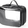 TSA Approved Toiletry Bag, Clear Travel Bag for Liquids Toiletries, Makeup Cosmetic Bag Organizer, Carry on Travel Accessories Essentials, Large Size, Black