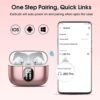 Wireless Earbuds, 2024 Bluetooth Headphones 5.3 HiFi Stereo Earphones, 40H Playtime in-Ear Earbud, Bluetooth Earbud with Dual Mic Call, IP7 Waterproof Earphones Sport Headset for iOS - Image 6