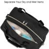 For Spirit Airlines 18x14x8 Personal Item Bag Travel Duffel Bag Underseat Carry-on Luggage with TSA Approved Quart Size Bag & Shoes Bag, Weekender Overnight Bag for Women (Black) - Image 4