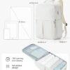 Large Travel Backpack Carry On Flight Approved for Women Men Carry On Backpack for Airplanes Mochila De Viaje Suitcase Backpack for Travel Personal Item Backpack Beige - Image 2