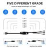 3 Pack 3 in 1 Multi USB Retractable Charger Cable,Fast Multiple Charging Cord Adapter with iOS/USB-C/Micro-USB Port Adapter, Compatible with Cell Phones Tablets Universal Use - Image 5
