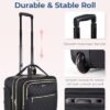 BAGSMART Rolling Laptop Bag Women, Rolling Briefcase Fits 15.6 Inch Laptop, Underseat Carry On Luggage with Wheels, Rolling Computer Bag with TSA Lock, Rolling Bag for Travel Work Business, Black - Image 4