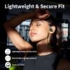 Bluetooth Headphones, Wireless Earbuds IPX7 Waterproof Bluetooth 5.3 Headphones with 16Hrs Playtime Stereo Bass Headsets with Mic Running Headphones with Earhooks for Sports Running Workout - Image 3
