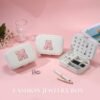 Travel Jewelry Case for Women Girls, L Initial Travel Jewelry Case | Medium Jewelry Travel Case | Personalized Travel Mini Jewelry Case | Birthday Gifts for Women Mom Grandma - Image 6