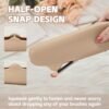 Makeup Brush Holder Blender Sponge Case Set, Half-open Snap Design, Easy to Clean Portable Silicone Brush Bag for Travel - Image 2