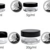 Beauticom 5G/5ML Round Clear Jars with Purple Lids for Lotions, Creams, Toners, Lip Balms, Makeup Samples (Quantity: 25 Pieces) - Image 5