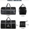 REDCAMP Foldable Travel Bag, 75L/96L/100L Large Sports Bag, Packable Duffle Bag, Lightweight Waterproof Duffel Holdall Bag - Image 4