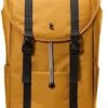 tomtoc Flap Laptop Backpack, Lightweight, Water-Resistant Casual Daypack, Durable Work-pack, Vintage Classic Rucksack for 13-15.6 Inch Laptop, perfect for Campus, Street, 22L Yellow