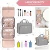 Toiletry Bag with Hanging Hook, Portable Makeup Cosmetic Bags, Space-efficient, Collapsible Moving, making it more suitable for Travel - Image 4