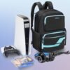 Deegotech Gaming Backpack for PS5, Protective Travel Carrying Case Bag Compatible with Playstation 5 Console Game Storage Bag with Multiple Pockets for PS5 Disc/Game Cards/Laptop Tech Gifts for Men - Image 3