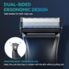 Body Hair Trimmer for Men,Electric Groin & Pubic Hair Trimmer,Mens Body Groomer Kit for Privates,Waterproof Wet/Dry Body Shaver, Comes with Two Replacement Blade and Comb Accessories - Image 2
