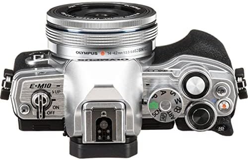 Olympus OM-D E-M10 Mark IV Camera with M.Zuiko Digital ED 14-42mm F3.5-5.6 EZ Lens, Silver - Image 8
