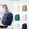 Travel Backpack for Women, United Airlines Carry on bags Travel Bag Flight Approved, personal item bag 17 * 10 * 9 with USB Charging Port, Waterproof Carry on Backpack, Aqua Blue - Image 8