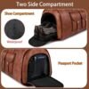 Garment Bag for Travel, Convertible Carry on Garment Duffel Bag for Men 3Pcs Weekender Bag 2 in 1 Hanging Suitcase Suit Bag - Image 6