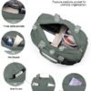 Carry On Bags For Airplanes,Travel Duffel Bags With Trolley Sleeve,Sport Gym Bags Waterproof Swimming Yoga Bags For Women,Duffel Bags For Traveling(Army Green) - Image 4