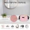 rlokosfb Small Drawstring Makeup Organizer,Lay Barrel Makeup Bag Cosmetic Bag Toiletry Bag for Travel,Portable Waterproof Make Up Bags for Women Brush Toiletries Accessories (small pink) - Image 7