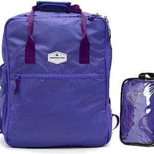 UNDERSEAT PRO Large Packing Cube with Shoulder Straps | Foldable Travel Backpack Personal Item Size (Midnight Blue, 30L)
