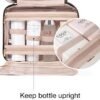 BAGSMART Large Toiletry Bag Travel Bag with Hanging Hook，Gym Bag for Women, Carry on Weekender Overnight Bag, Travel Duffel Bags with Trolley Sleeve - Image 3