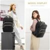 LOVEVOOK Carry On Travel Backpack for Women, TSA Personal Item Travel Bag for Airplanes, Waterproof Carry on Bag Flight Approved with USB Port 35L Daypack with 2 Packing Cubes, Fits 15.6" Laptop - Image 6