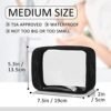 Moyad TSA Approved Travel Toiletry Bags Small, Clear Quart Size Bag Liquid Toiletries Bottles Organizer Bag Carry on Traveling Pouches Airport Airline Transparent Toiletry Bag, 1 Pack (Black) - Image 2